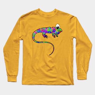 Colorful Iguana Long Sleeve T-Shirt